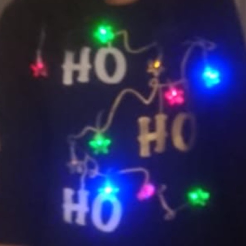 Christmas holiday light up shirt